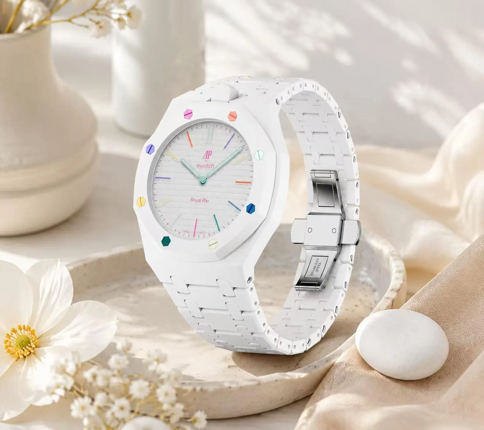 Bracelet Royal Pop Blanc – Biocéramique