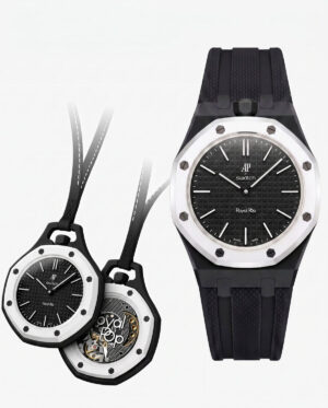 ap-swatch-ocho-negro-strap-silicon Bracelet Royal Pop Noir – Silicone